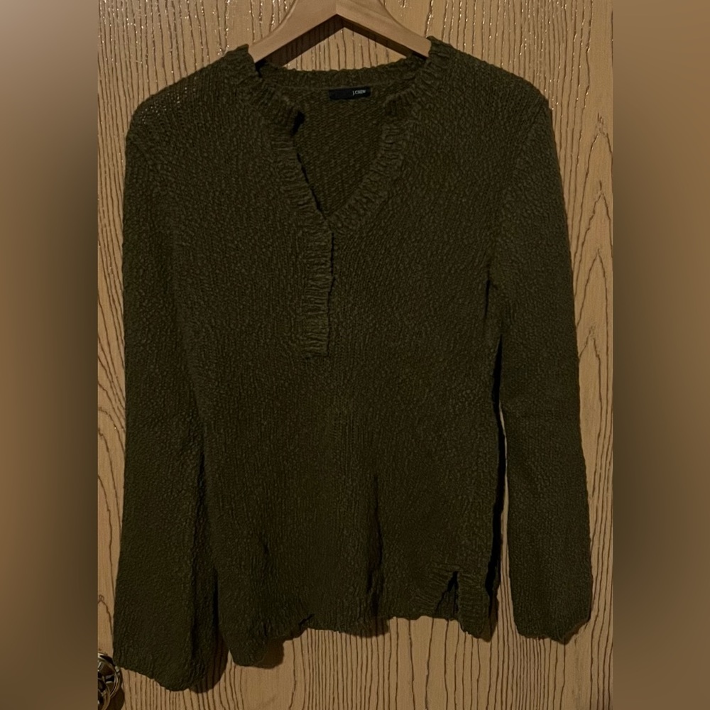 J Crew sweater green large